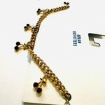 Urban Outfitters Cherry Charm Necklace NWT! Gold/ruby Photo 2