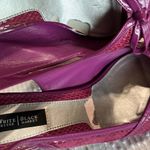 White House | Black Market Heels Leather Soles Pink Alligator Look Purple Womens 8 Photo 8