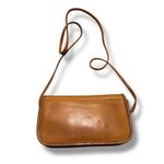 Coach Vintage Tan Leather Dinky Made in United States Purse Bag Crossbody Photo 2