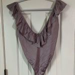 PINK - Victoria's Secret Victoria’s Secret PINK lavender one piece bathing suit size medium Photo 2
