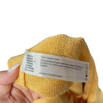 Eileen Fisher Orange Yellow Knit Organic Linen Side Button Sweater Size Medium Photo 5