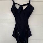 Aerie  Women’s XL Navy Blue Lace Patterned One Piece Swim New Photo 2