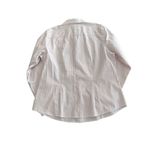 Talbots Women's  White & Pink Striped Button Down Shirt Size 16 Photo 5