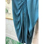 Free People  Salt N Peppa Surplice Blue Jade Top - Size - Medium Photo 5