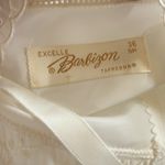 VTG 50’s Barbizon Excelle Tafredda Short Crochet Lace Slip Sz 36 Ivory Side Zip White Size M Photo 6