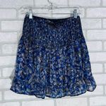 Lost + Wander NWT Wish Upon Mini Skirt in Navy Gold Paisley Size M Photo 6