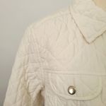 Liz Claiborne Crazy Horse  ivory quilted barn jacket size large Photo 1