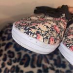 dark coquette vintage style whimsical fairycore floral canvas sneakers Black Size 9 Photo 5