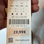 Oysho NWT Bra 34A Tan Underwire Solid Lightly Lined Intimates Feminine Padded Photo 8