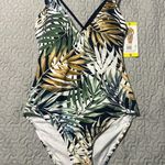 Hurley palms One Piece Swimsuit Bathing Suit Swimwear Summer Beach Small Photo 4