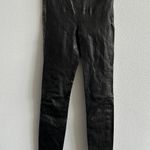 frame denim  LE LEGGING HIGH WAIST LEATHER LEGGING SZ XS NOIR Photo 0