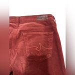 AG Adriano Goldschmied Women's 28 The Stevie Slim Straight Red Corduroy Photo 10