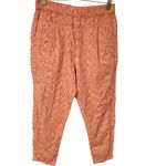 Anthropologie Size Small Orange Red Jogger Pull on Pants Women's 100% Cotton Photo 1