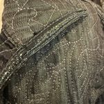 Chico's Chico’s Black Quilted Denim Jacket Size 1 (8 U.S.) Photo 3