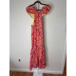 Nicole Miller  Fearless Floral Maxi Dress size Small Pink Multi Photo 3