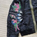 Diesel NWT  Embroidery Reversible Bomber Jacket Reversible Zip Up Women's Size L Photo 6