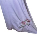 Vintage CLC Pastel Lavender Purple Floral Embroidered Beaded Relaxed Maxi Dress Photo 6