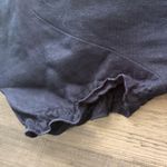 J.Crew Vintage Navy 100% Linen Asymmetrical Wrap Dress Photo 5