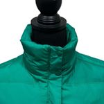 Lucky Brand  Down Puffer Jacket Zip Front Hoodie Junior's Size Medium Kelly Green Photo 2