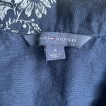 Tommy Hilfiger Women's Medium Floral Navy Wrap Dress Cotton Cottage Modest Photo 2