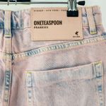 One Teaspoon NEW Free people Frankies Fringe Raw Hem Pink Haze Denim Shorts 26 Photo 4