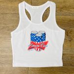 Ameri Can Cropped Tank White Size M Photo 0