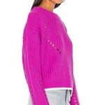 John + Jenn  by Line (Revolve brand) Mylo Rib Crewneck Sweater in Pink Cadillac Photo 1