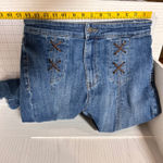 Idyllwind Miranda Lambert Jeans Womens Size 8 W x 34 L Flared Blue Denim Lace Up Photo 5