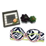 Victoria's Secret  Navy and Pink Bikini Top Photo 2