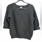 Daniel Cremieux 
Charcoal Gray Chunky Knit 3/4 Sleeve Sweater Photo 0