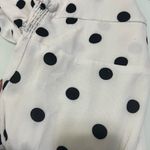 The Great Jones White Polka Dot Ruffle Sleeve Dress Size Large $250 Photo 6