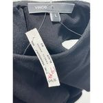 Vince  Ribbed Knit Fitted Pencil Midi‎ Dress Sleeveless Scoop Neck Black Large Photo 1