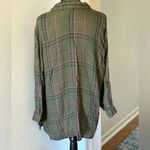 Faded Glory  Forest Green Plaid Button-up Shirt Photo 2