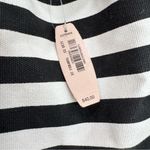 Victoria's Secret  Drawstring‎ Tote Bag Backpack Weekender NWT Black White Gold Photo 8