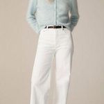 J.Crew NEW New High Rise Denim Trouser Jean Wide Leg Semi Stretch White US 29 Photo 0