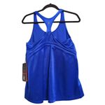 Spyder Active Womens Tank Top Solid Blue Sleeveless Scoop Neck Racerback S New Photo 2