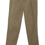 Vince Pleated Tapered Leg Khaki Dress Pants Womens 4 Trousers Tan Preppy Fall Photo 0