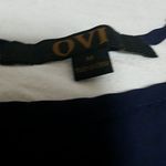OVI  Blue Leopard Print Blouse (Medium) Photo 4