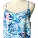Lilly Pulitzer  Dusk Silk Mini Dress in Saltwater Blue Size Small Photo 2