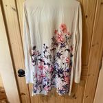 Dana Buchman  Cream Floral Open Cardigan Photo 4