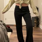 Worthington y2k  ‘Modern Fit’ subtle black and navy plaid patterned flare pants 🦋 Photo 1