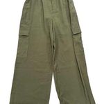 WAYF NWT Large Wide Leg High Rise Y2K Olive Green Cargo Pants Photo 0