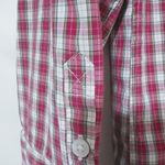 Lands' End  16 Red White Gingham Check Top Plus Photo 5