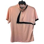 Jamie Sadock Hugger Womens‎ Large Golf Top Shiny Peach Zip Athletic Orange Photo 6