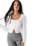 Streetwear Society Soft Ribbed Tank And Cardigan Twin Set Photo 1