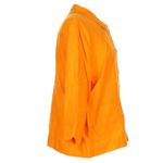 Flax  by Jean Engelhart Orange Linen Artsy Lagenlook Lightweight Jacket Size M Photo 2