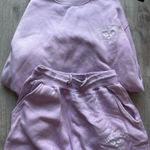 Nasty Gal  S/M Lavender Sweatpants Joggers Crewneck Sweatshirt Matching Set Small Photo 0