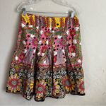 CAbi Ashbury Multi Media Retro Floral A line Skirt Photo 5