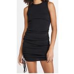 LIONESS ‎ Military Minds Mini Dress Black Sleeveless Ruched Bodycon Women's XXL Photo 7