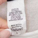 Daytrip Y2K  Womens Beaded Top Size L White Black Short Sleeve Boho Grunge Casual Photo 5